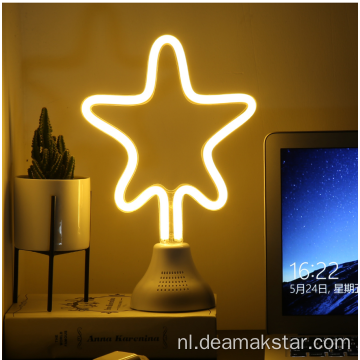 Bluetooth -luidspreker Neon Light DC -kop oplaaddraad